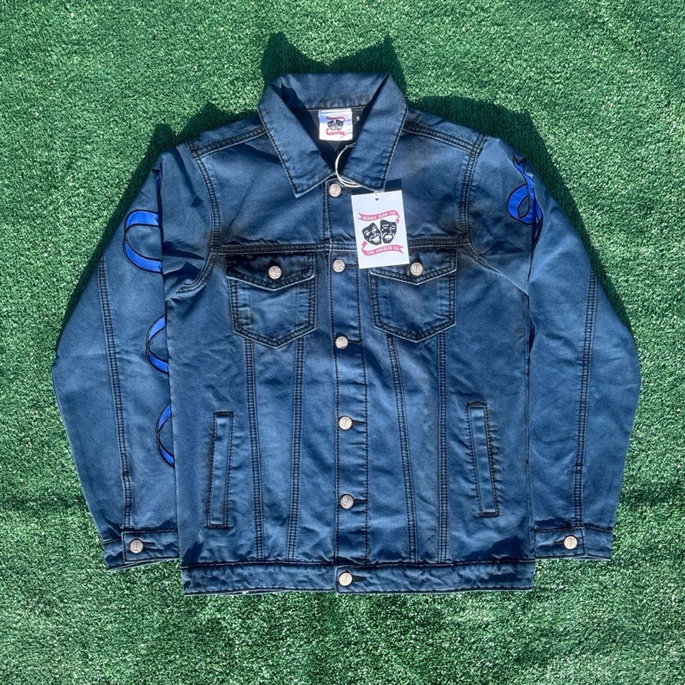 ASAALI BLUE RIBBON DENIM JACKET